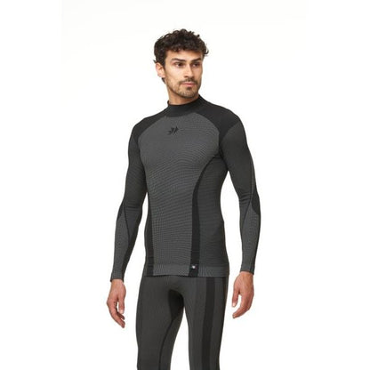 SIXS Shirt TS3 V2 Langarm hoher Halskragen | black-carbon