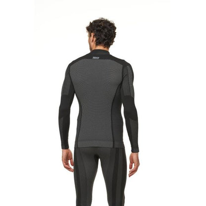 SIXS Shirt TS3 V2 Langarm hoher Halskragen | black-carbon