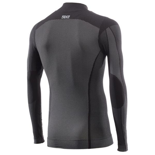 SIXS Shirt TS3 V2 Langarm hoher Halskragen | black-carbon