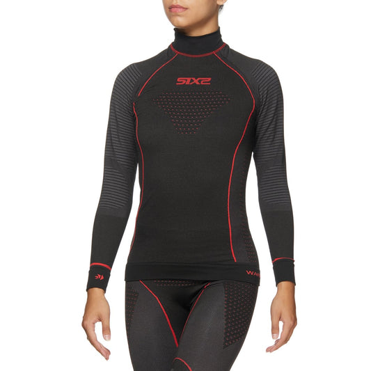 SIXS TS3W CU | Thermo-Langarmshirt mit Stehkragen