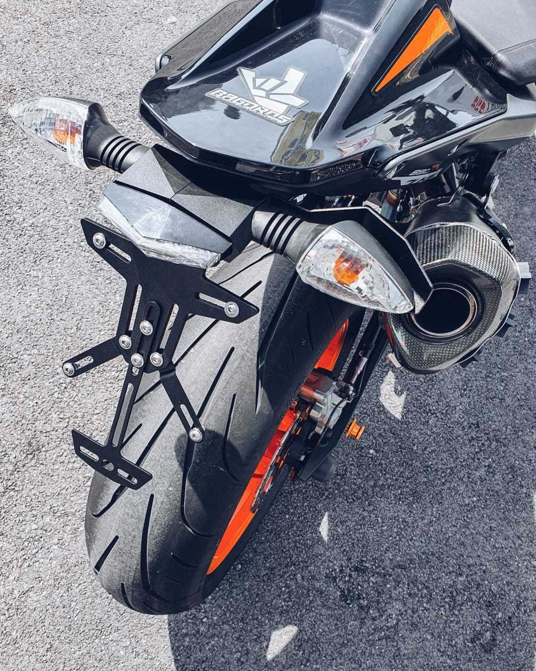 Kurze Kennzeichenhalterung Bagorosperformance für KTM 790|890 Duke MY2018-