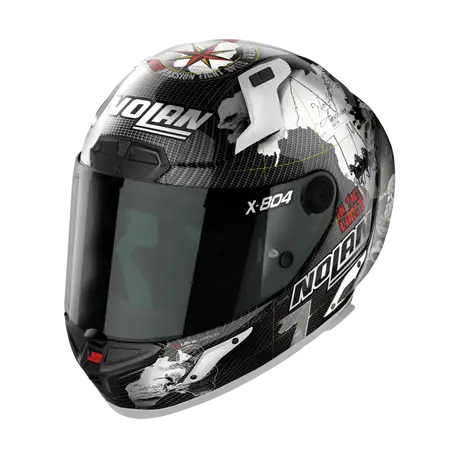 NOLAN X-804 RS Ultra Carbon | C. Checa White