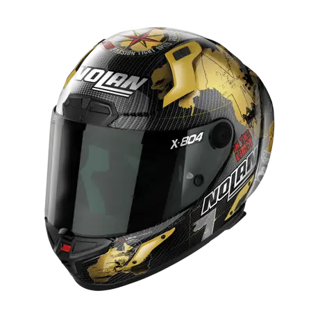 NOLAN X-804 RS Ultra Carbon | C.Checa Gold