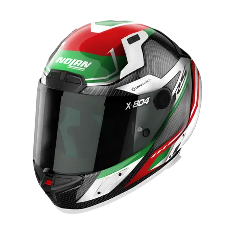 NOLAN X-804 RS Ultra Carbon | White-Red-Green