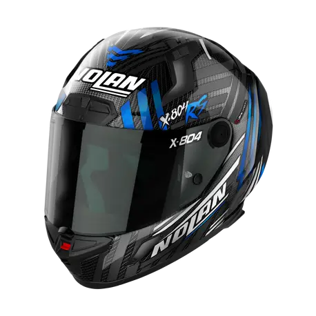 NOLAN X-804 RS Ultra Carbon | White Chrome Blue