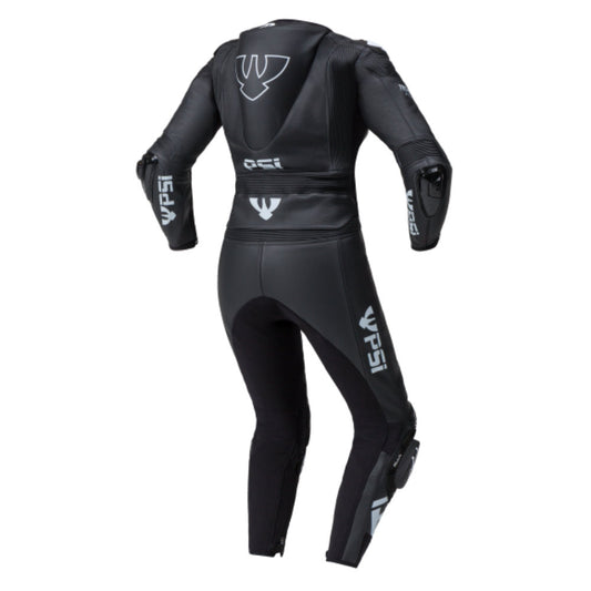 PSI ALPHA Zweiteiler Lederkombi Damen Schwarz-weiss