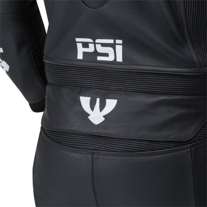 PSI ALPHA Zweiteiler Lederkombi Herren Schwarz-weiss