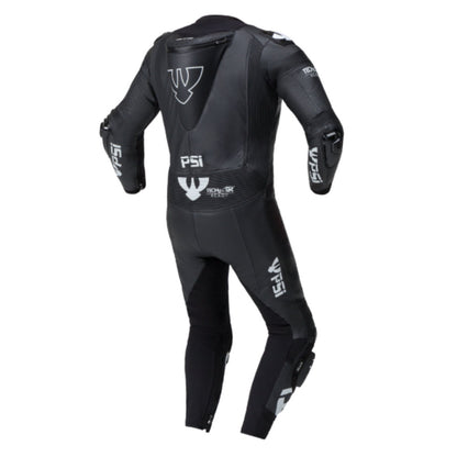 PSI ALPHA Einteiler Lederkombi Herren Schwarz-weiss