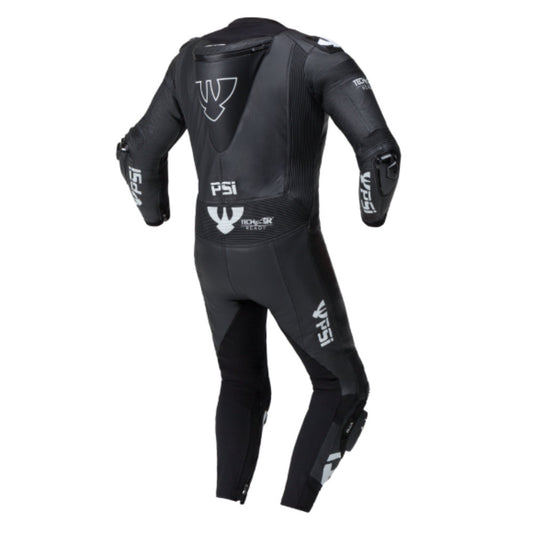 PSI ALPHA Einteiler Lederkombi Herren Schwarz-weiss