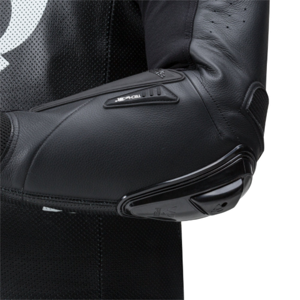 PSI ALPHA Einteiler Lederkombi Herren Schwarz-weiss