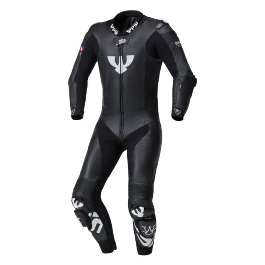 PSI ALPHA Einteiler Lederkombi Herren Schwarz-weiss