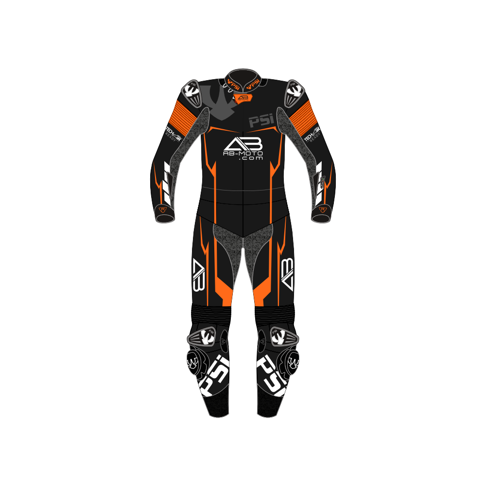 PSI BETA Zweiteiler Lederkombi - customized - Beispiel schwarz-orange