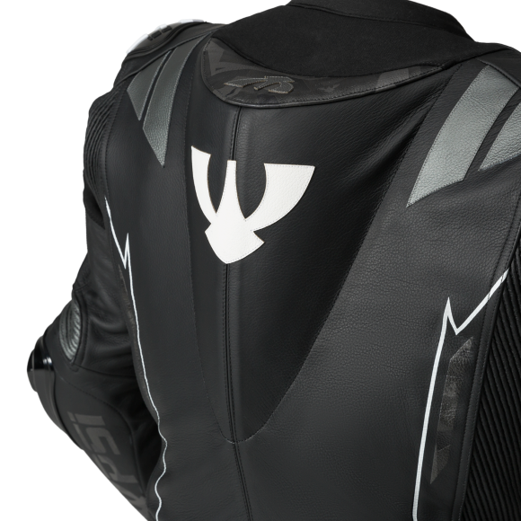 PSI DELTA Zweiteiler Lederkombi Herren Schwarz-grau-weiss