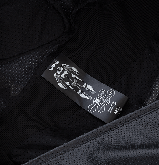 PSI BETA Einteiler Lederkombi Herren Schwarz-grau-weiss-rot