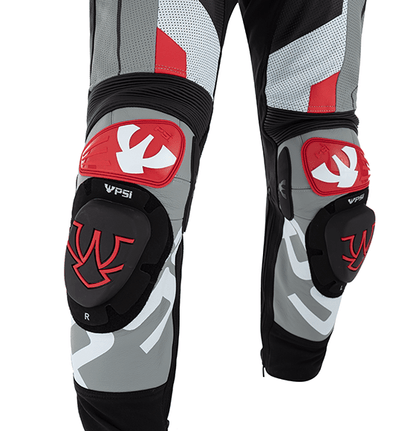 PSI BETA Einteiler Lederkombi Herren Schwarz-grau-weiss-rot