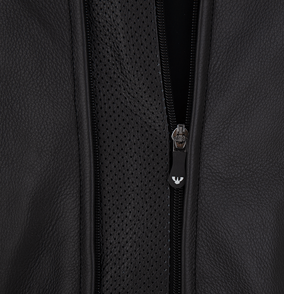 PSI DELTA Zweiteiler Lederkombi Herren Schwarz-gelb-weiss