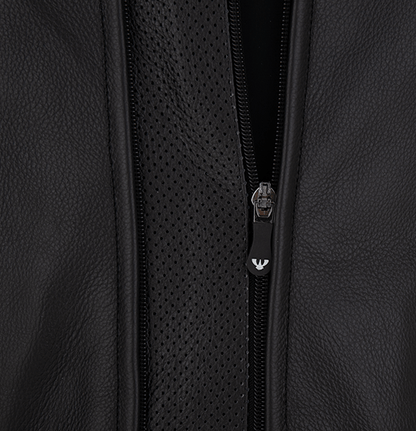 PSI DELTA Zweiteiler Lederkombi Herren Schwarz-gelb-weiss