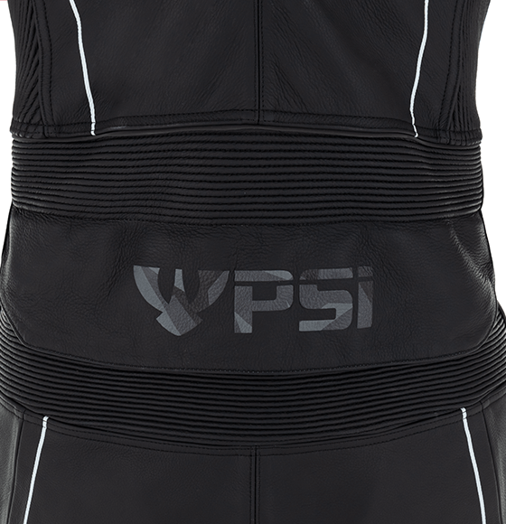 PSI DELTA Zweiteiler Lederkombi Herren Schwarz-rot-weiss