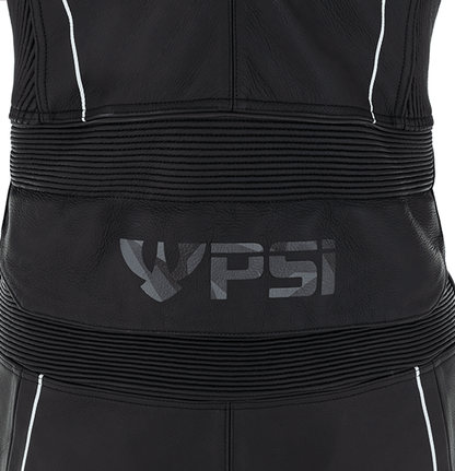 PSI DELTA Zweiteiler Lederkombi Herren Schwarz-rot-weiss