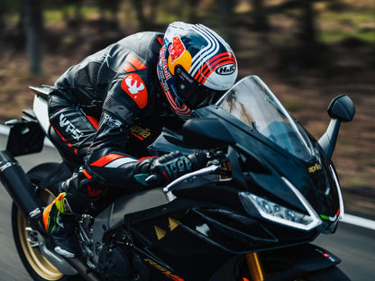 PSI DELTA Zweiteiler Lederkombi Herren Schwarz-rot-weiss