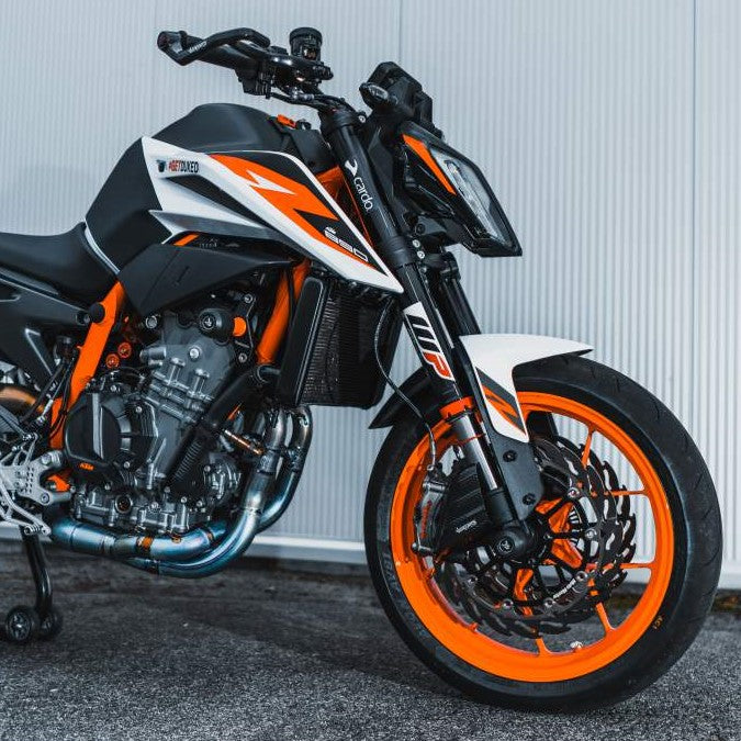 Vorderachse Sturzpads Bagorosperformance für KTM 790|890 Duke MY2018-