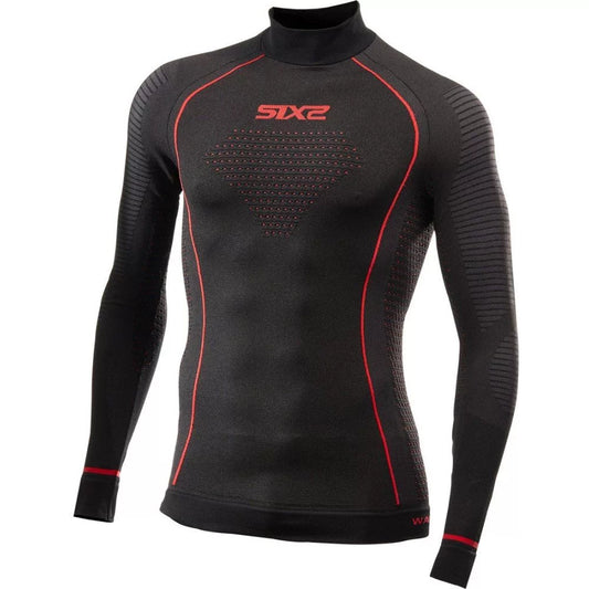 SIXS TS3W Langarm Shirt | Thermo | black-red